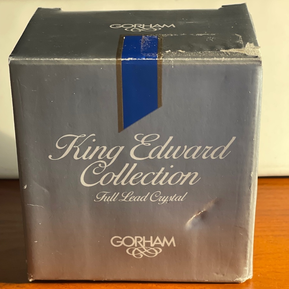 Vintage Gorham King Edward Collection - Full Lead Crystal Coasters -4- #C480